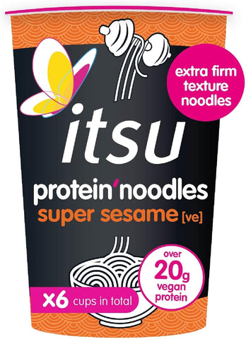Itsu Super Sesame Protein Noodle Cup 6 x 64g - Out of Date