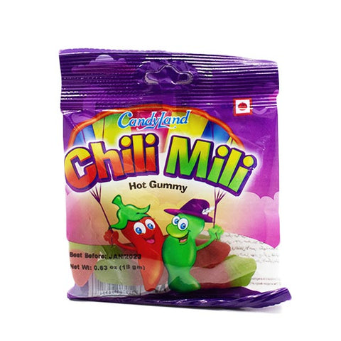 Candyland Chili Mili Hot Gummies 18g - Out of Date