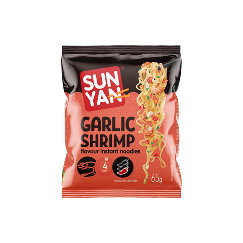 Sun Yan Garlic and Shrimp Flavour Instant Noodles 65g