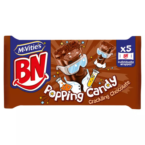 McVities BN Popping Candy Crackling Chocolate 5 Pack - Out of Date