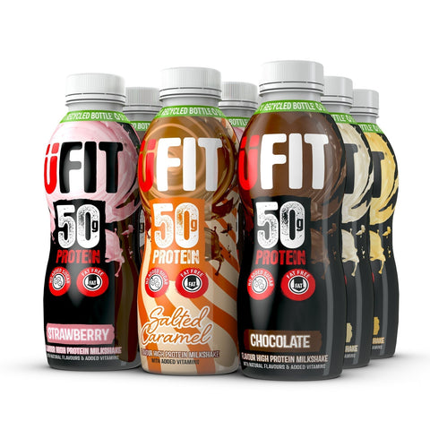 UFIT 50g Protein Shake Drink 8 x 500ml - Special Offer