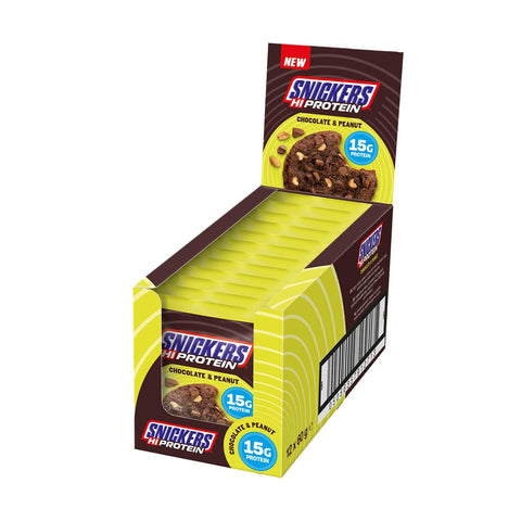 Snickers Chocolate & Peanut High Protein Cookie 12 x 60g