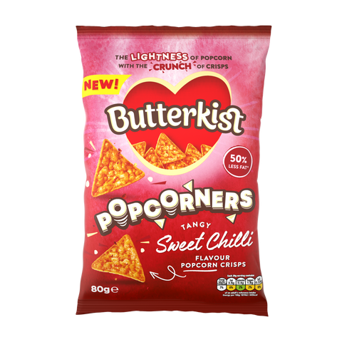 Butterkist Popcorners Sweet Chilli 80g - Out of Date
