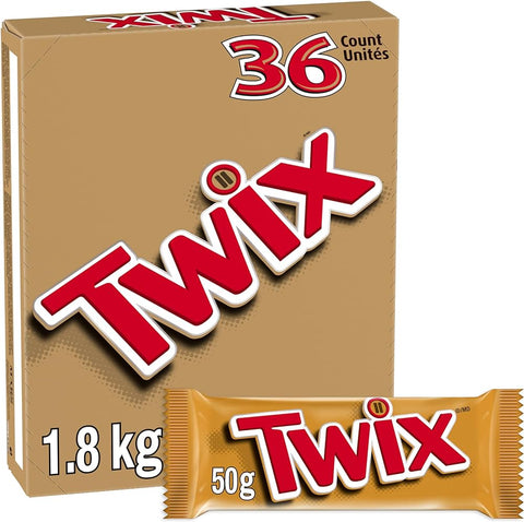 Twix Chocolate Bar 36 x 50g (Box) - Out of Date
