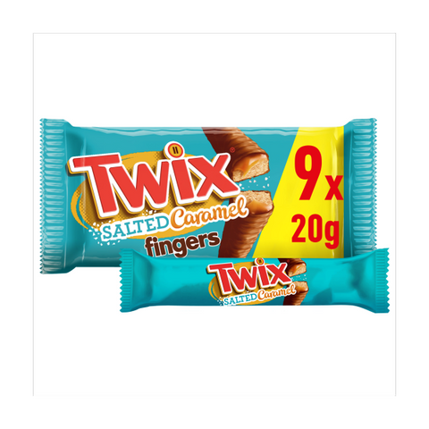 Twix Salted Caramel 9 Pack (9 x 20g) - Out of Date
