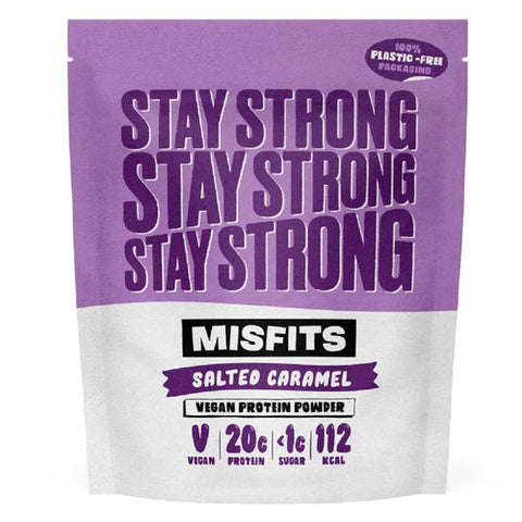 Misfits Salted Caramel Plant Protein Powder 500g - Out of Date