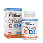 Millions & Millions Vitamin C + Vitamin D3 90 Tabs - Out of Date
