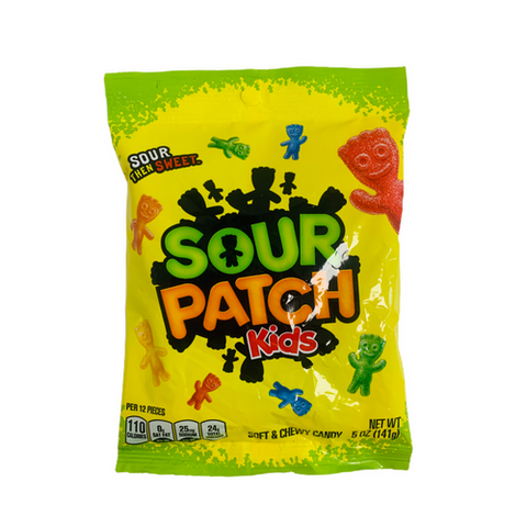 Sour Patch Kids Soft & Chewy Peg Bag 102g - Out of Date