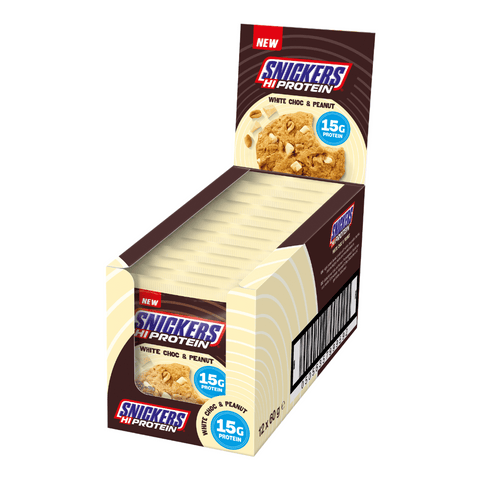 Snickers White Chocolate & Peanut High Protein Cookie 12 x 60g