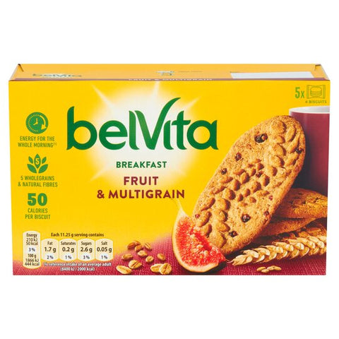 BelVita Fruit & Multigrain Biscuits 225g - Out of Date