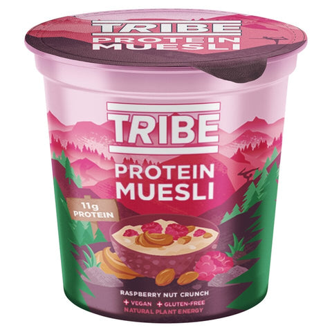 Tribe Raspberry Nut Crunch Protein Muesli Pot 8 x 66g