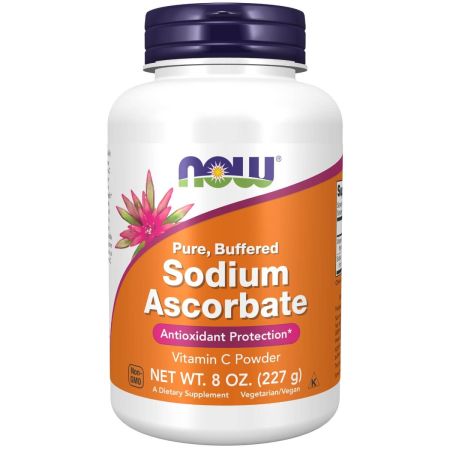 NOW Foods Sodium Ascorbate (Vitamin C Powder) 227g - Short Dated