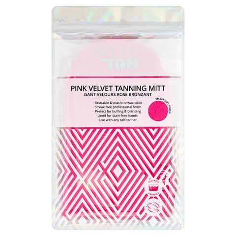 Skinny Tan Pink Velvet Tanning Mitt