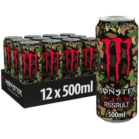 Monster Energy Assault 12 x 500ml - Out of Date