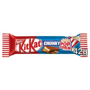 KitKat Chunky Salted Caramel Popcorn 1 x 42g - Out of Date