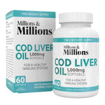 Millions & Millions Cod Liver Oil 1,000mg 60 Caps - Out of Date