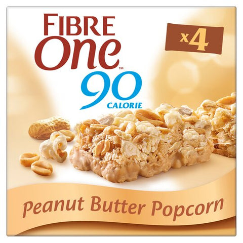 Fibre One Peanut Butter Popcorn Bars 4 x 21g - Out of Date