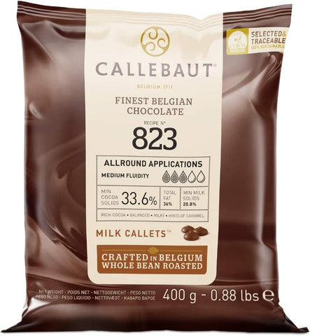 Callebaut Finest Belgian Chocolate Milk Callets 400g