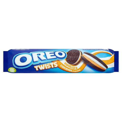 Oreo Twists Vanilla & Caramel Cookie 157g - Out of Date
