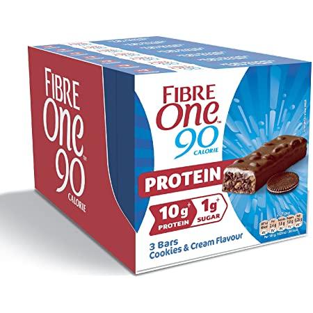 Fibre One Cookies & Cream Protein Bars (Box) 8 x 3 x 24g - Out of Date