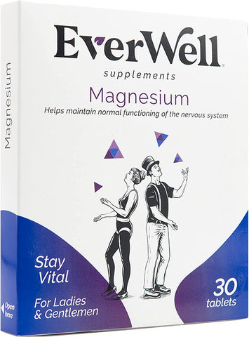 EverWell Magnesium with Vitamin B6 30 Tablets
