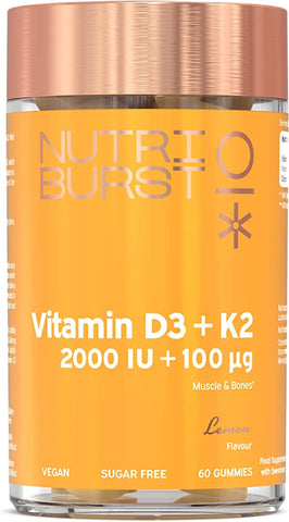 Nutriburst Lemon Vitamin D3 & K2 2000IU 210g