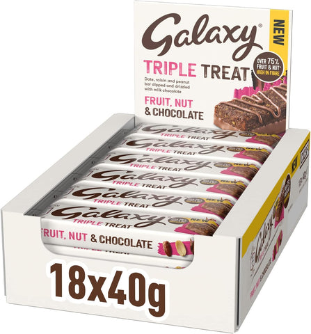 Galaxy Triple Treat 18 x 40g - Out of Date