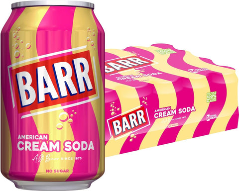 Barr Cream Soda 24 x 330ml - Out of Date