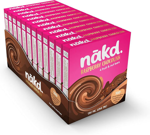 Nakd Raspberry Chocolish 12 x 4 x 35g (Box) - Out of Date