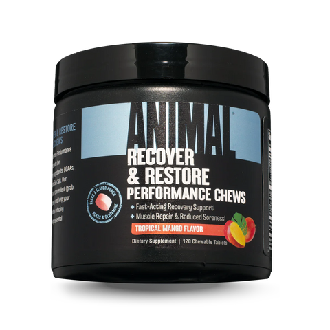 Animal Recover & Restore Performance Tropical Mango Chews 120 Tabs