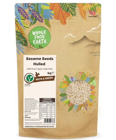 Wholefood Earth Sesame Seeds Hulled 1kg - Out of Date