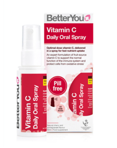 BetterYou Vitamin C Daily Oral Spray Natural Cherry and Pomegranate 50ml