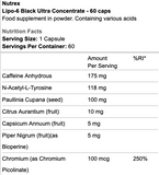 Nutrex Lipo-6 Black Ultra Concentrate 60 Caps - Short Dated
