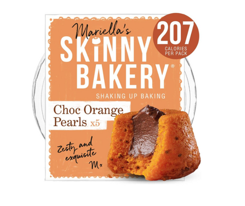 Skinny Bakery Chocolate Orange Pearls (6 pack x 5 cakes)