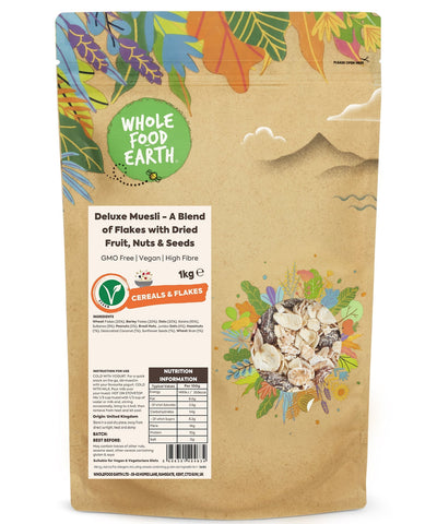 Wholefood Earth Deluxe Muesli 1kg - Out of Date