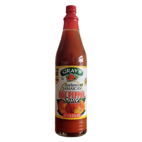 Grays Authentic Jamaican Hot Pepper Sauce 177ml - Out of Date