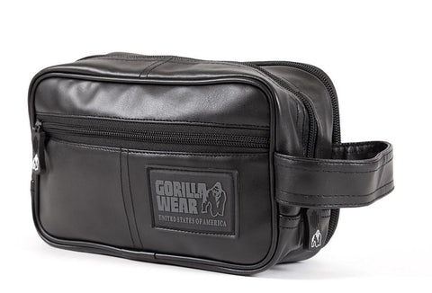 Gorilla Wear Toiletry Bag - Black - gymstop