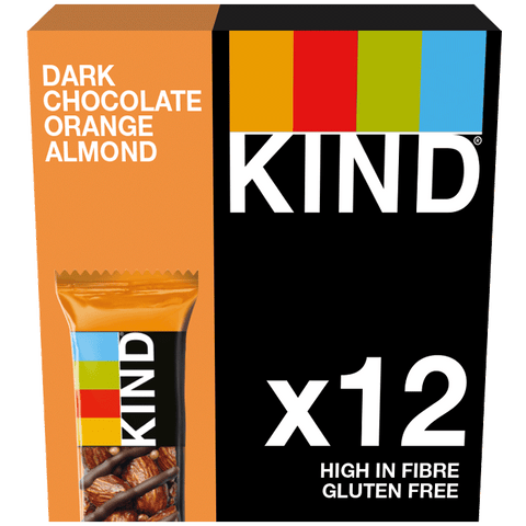 KIND Dark Chocolate Orange Almond 12 x 40g - Out of Date