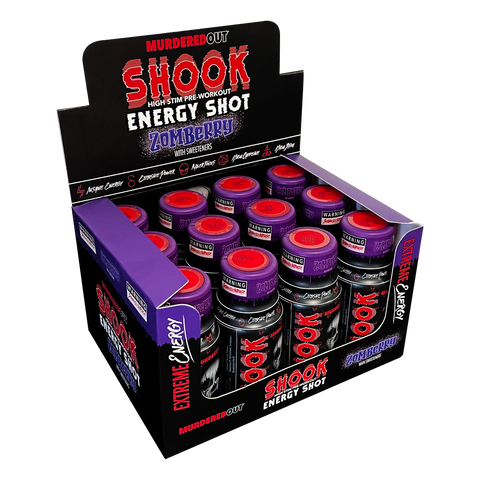 Murdered Out Zomberry Shook Energy Shot 12 x 60ml