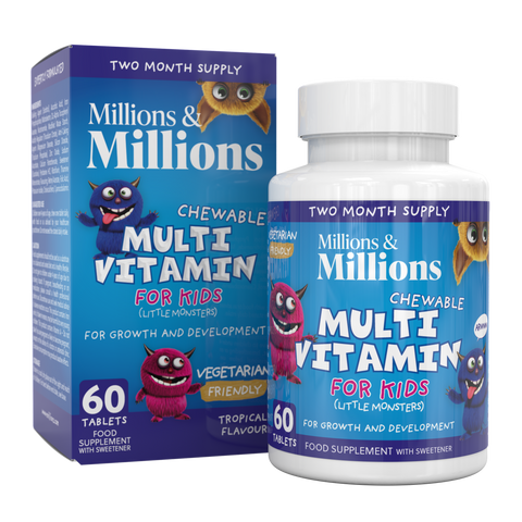 Millions & Millions Kids Tropical Multi Vitamin 90 Tabs - Short Dated