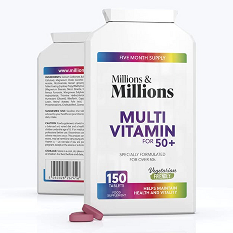 Millions & Millions 50+ Multi Vitamin & Minerals 150 Tablets