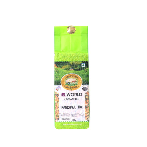 EL World Panchmel Dal Mixed Lentils Organic 500g - Out of Date