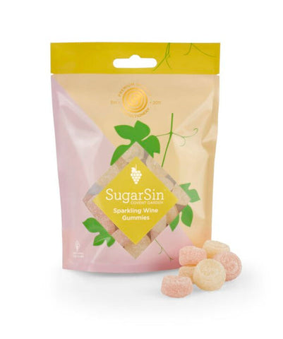 SugarSin Sparkling Wine Gummies 100g - Out of Date