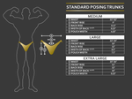 Nefertiti Stagewear x Gymstop Standard Cut Posing Trunks - gymstop