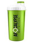 Apocalypse Nutrition Neon Green & White Screw Caps Shaker 700ml