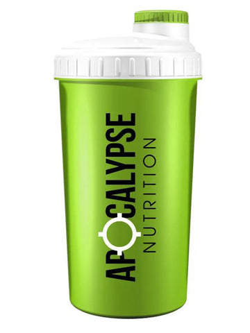 Apocalypse Nutrition Neon Green & White Screw Caps Shaker 700ml