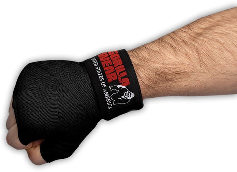 Gorilla Wear Boxing Hand Wraps - Black