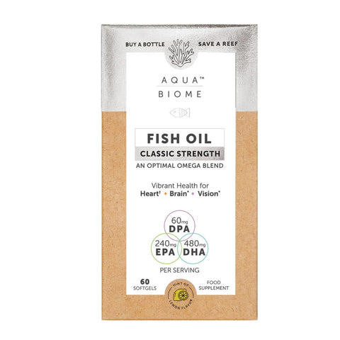 Aqua Biome Fish Oil Classic Strength 60 Caps - Out of Date