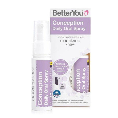 BetterYou Conception Daily Oral Spray Natural 25ml - Out of Date