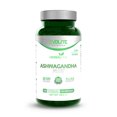 Evolite Nutrition Ashwagandha 375mg 100 Caps - Out of Date